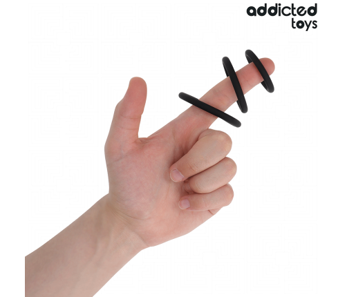 ADDICTED TOYS - SET OF SILICONE RINGS MODEL 2