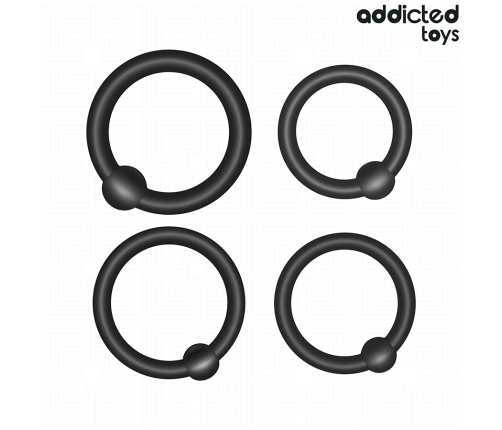 ADDICTED TOYS - SET OF PRESSURE SILICONE RINGS