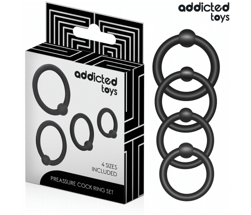 ADDICTED TOYS - SET OF PRESSURE SILICONE RINGS