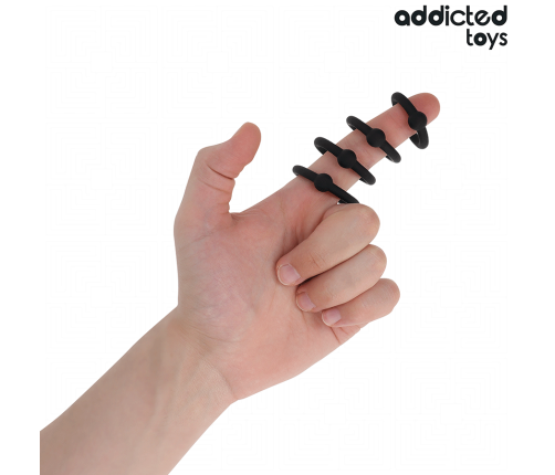ADDICTED TOYS - SET OF PRESSURE SILICONE RINGS