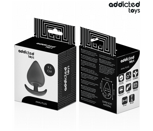 ADDICTED TOYS - PLUG ANAL SILICONA TALLA XL 9.5 CM