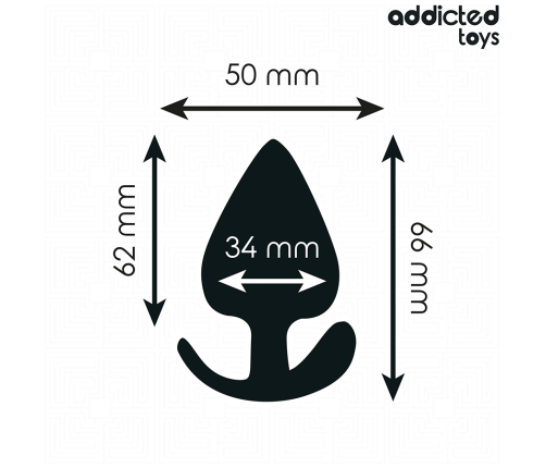 ADDICTED TOYS - ANAL PLUG SILICONE SIZE M 6.6 CM