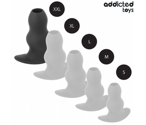 ADDICTED TOYS - HOLLOW ANAL PLUG SILICONE SIZE XXL 15.2 CM