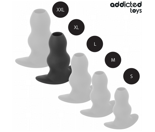 ADDICTED TOYS - HOLLOW ANAL PLUG SILICONE SIZE XL 13.9 CM