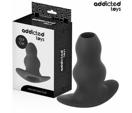ADDICTED TOYS - HOLLOW ANAL PLUG SILICONE SIZE XL 13.9 CM