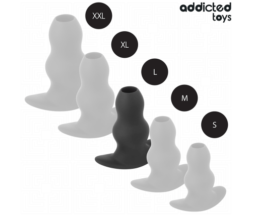ADDICTED TOYS - PLUG ANAL HUECO SILICONA TALLA L 11.1 CM
