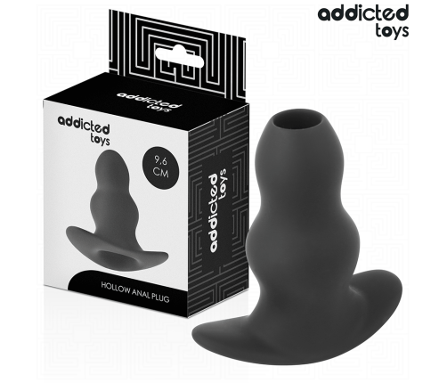 ADDICTED TOYS - HOLLOW ANAL PLUG SILICONE SIZE M 9.6 CM