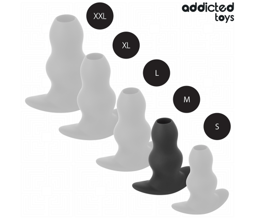 ADDICTED TOYS - HOLLOW ANAL PLUG SILICONE SIZE M 9.6 CM