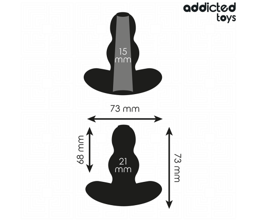 ADDICTED TOYS - HOLLOW ANAL PLUG SILICONE SIZE S 7.3 CM
