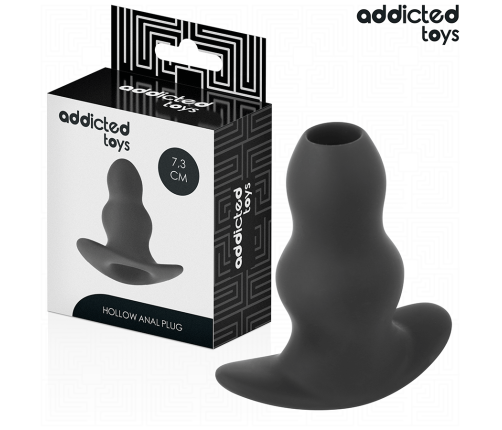 ADDICTED TOYS - HOLLOW ANAL PLUG SILICONE SIZE S 7.3 CM
