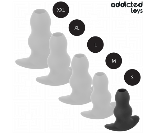 ADDICTED TOYS - HOLLOW ANAL PLUG SILICONE SIZE S 7.3 CM