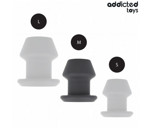 ADDICTED TOYS - EXTREME HOLLOW ANAL PLUG SILICONE SIZE M 8.7 CM