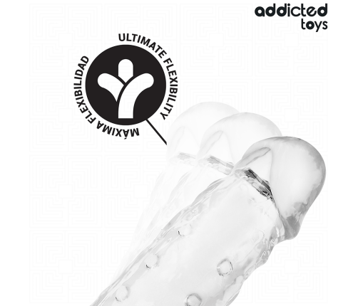 ADDICTED TOYS - TRANSPARENT PENIS EXTENSON SIZE S 23 CM