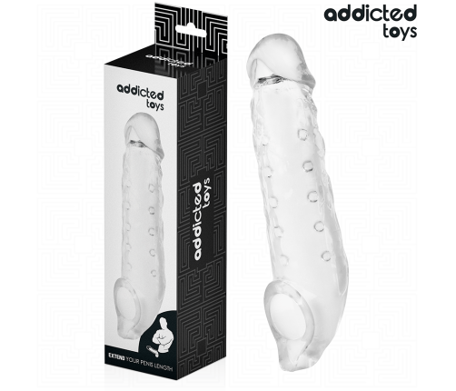 ADDICTED TOYS - TRANSPARENT PENIS SHEATH SIZE M 27 CM