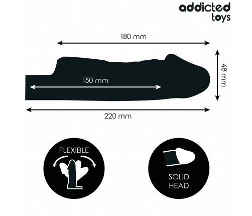 ADDICTED TOYS - TRANSPARENT PENIS EXTENSON 27 CM