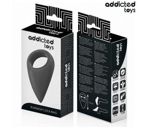 ADDICTED TOYS - TEAR SHAPED PENIS RING
