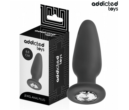 ADDICTED TOYS - ANAL PLUG WITH JEWEL SILICONE SIZE S 8.8 CM