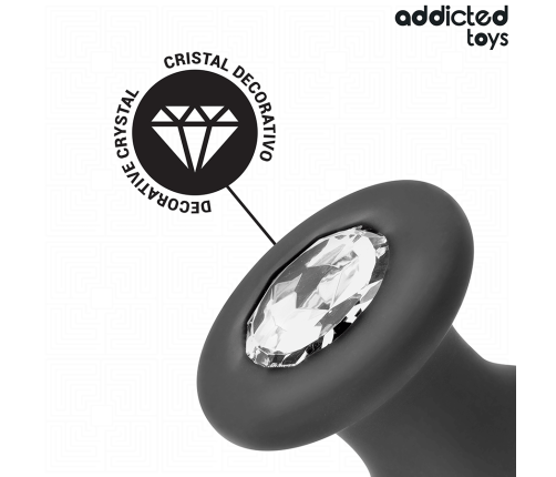 ADDICTED TOYS - ANAL PLUG WITH JEWEL SILICONE SIZE S 8.8 CM