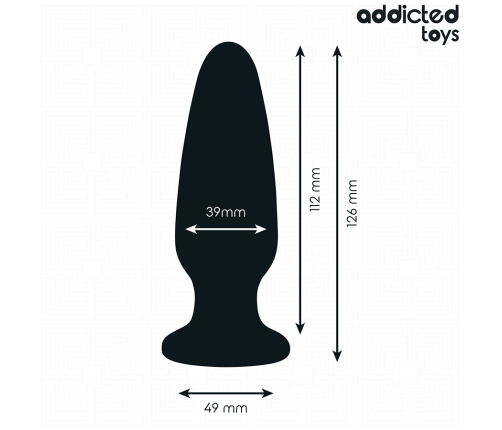 ADDICTED TOYS - ANAL PLUG WITH JEWEL SILICONE SIZE L 12.6 CM