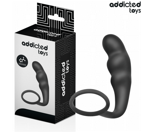 ADDICTED TOYS - ANAL PLUG WITH RING SILICONE MODEL 4