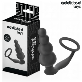 ADDICTED TOYS - ANAL PLUG WITH RING SILICONE MODEL 5