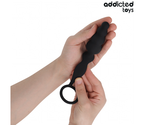 ADDICTED TOYS - ANAL PLUG WITH RING SILICONE MODEL 5