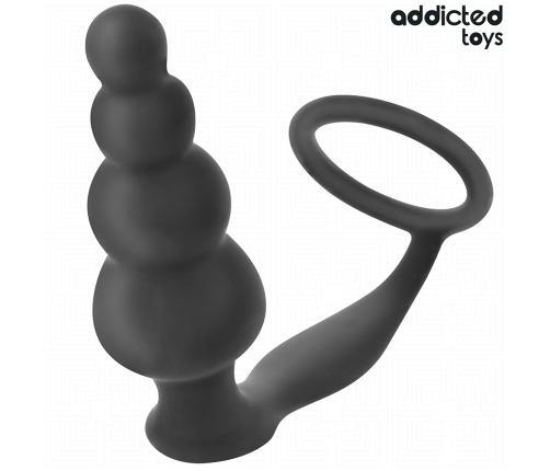 ADDICTED TOYS - ANAL PLUG WITH RING SILICONE MODEL 5