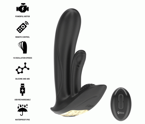 IBIZA - WEARABLE VIBRATOR WITH G-SPOT AND CLITORIS STIMULATION WITH REMOTE CONTROL