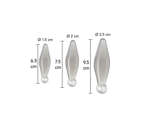 TOYJOY - ANAL PLAY 3-PIECE TRANSPARENT FINGER RIMMER