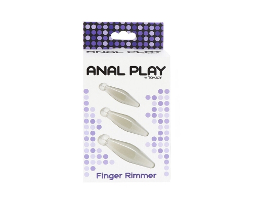 TOYJOY - ANAL PLAY 3-PIECE TRANSPARENT FINGER RIMMER