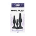 TOYJOY - ANAL PLAY CURVY COMPANIONS ANAL PLUG 3 PIECES BLACK