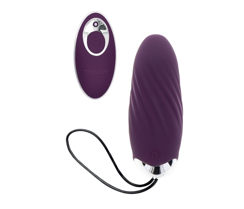 TOYJOY - HAPPINESS KNOCK KNOCK EGGSTAVAGANT VIBRATOR WITH REMOTE CONTROL PURPLE