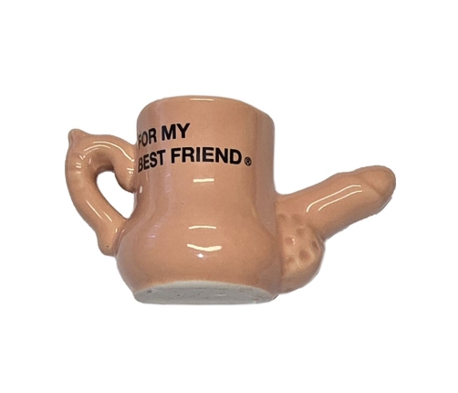 DIABLO PICANTE – CERAMIC MUG MAGNET WITH RAISED PENIS “FOR MY BEST FRIEND”