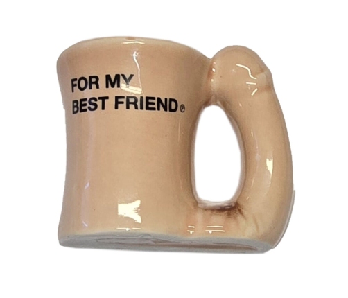 DIABLO PICANTE – CERAMIC MUG MAGNET WITH PENIS HANDLE “FOR MY BEST FRIEND”