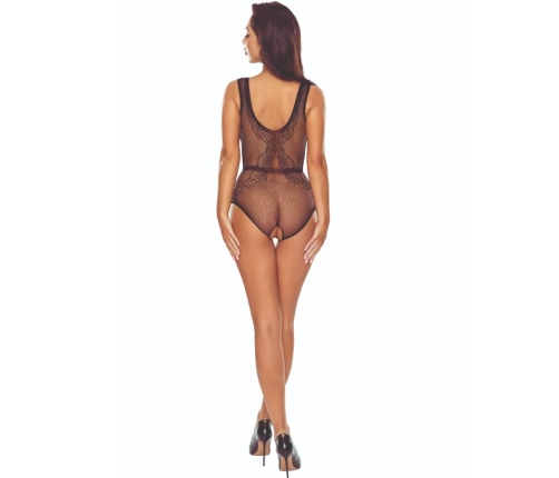 PASSION - BS115 BLACK GRID BODYSTOCKING
