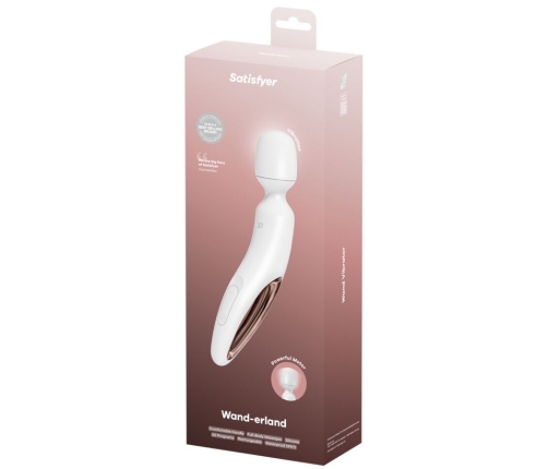 SATISFYER - WAND ERLAND VIBRATING MASSAGER WHITE