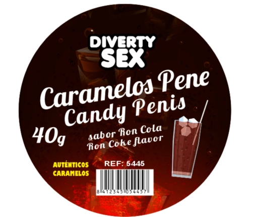 DIABLO PICANTE - 20 PENIS-SHAPED CANDIES WITH GIN TONIC FLAVOR