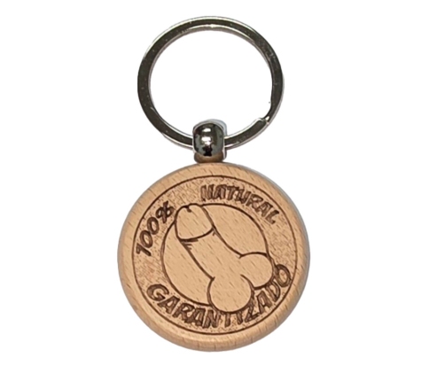 DIABLO PICANTE - WOODEN PENIS-SHAPED KEYCHAIN