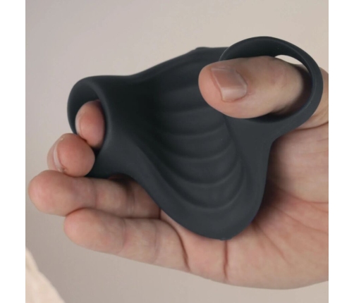 ROCKS- OFF - PALM BLACK FLEXIBLE VIBRATOR MASTURBATOR