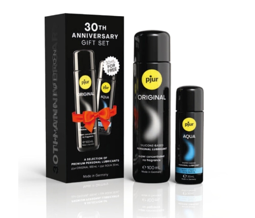 PJUR - SET 30TH ANNIVERSARY PJUR ORIGINAL 100 ML + PJUR AQUA 30 ML AS A GIFT