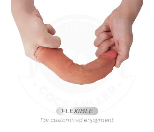 COCK MILLER - REALISTIC DILDO WITH SUCTION CUP AND REMOTE CONTROL VIBRATION 19.5 CM