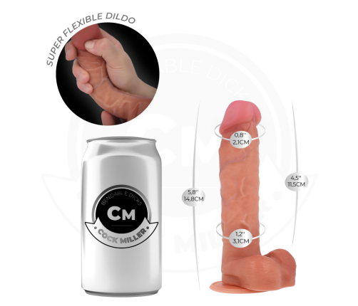 COCK MILLER - HYPERREALISTIC ARTICULABLE DILDO 14.8 CM