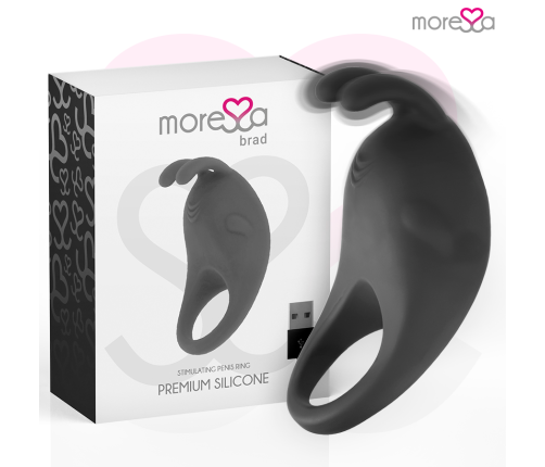 MORESSA - BRAD PREMIUM SILICONE RECHARGEABLE BLACK