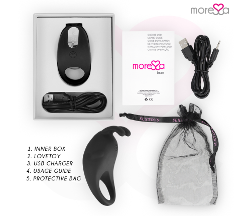 MORESSA - BRAD PREMIUM SILICONE RECHARGEABLE BLACK
