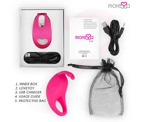 MORESSA - BRAD PREMIUM SILICONE RECHARGEABLE PINK