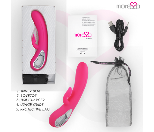 MORESSA - DUSTIN CLITORAL SUCTION AND POWERFUL VIBRATION PREMIUM SILICONE RECHARGEABLE