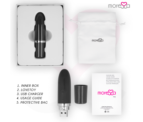 MORESSA - IVY VIBRATOR STIMULATOR TRAVEL BLACK