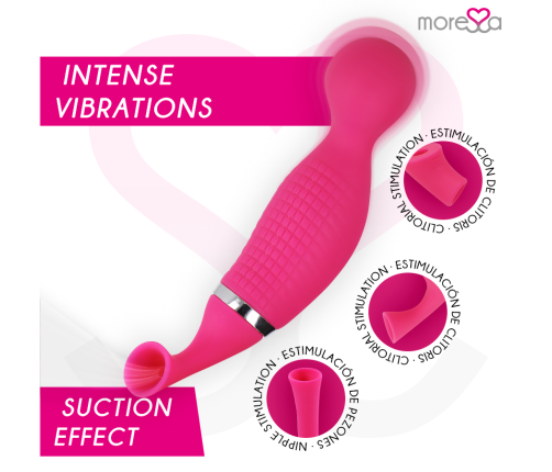 MORESSA - KIRK DUO SUCTION + MULTI-PERFORMANCE MASSAGER PREMIUM SILICONE RECHARGEABLE