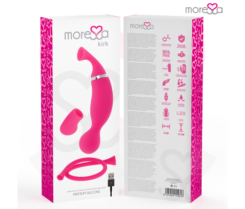 MORESSA - KIRK DUO SUCTION + MULTI-PERFORMANCE MASSAGER PREMIUM SILICONE RECHARGEABLE