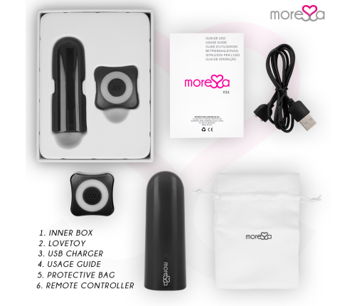 MORESSA - NIX VIBRATOR REMOTE CONTROL BLACK